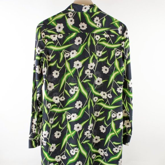 *SOLD* Equipment Brett Eclipse-Multicoloured Printed Washed-Silk Mini Dress - Picture 3 of 9